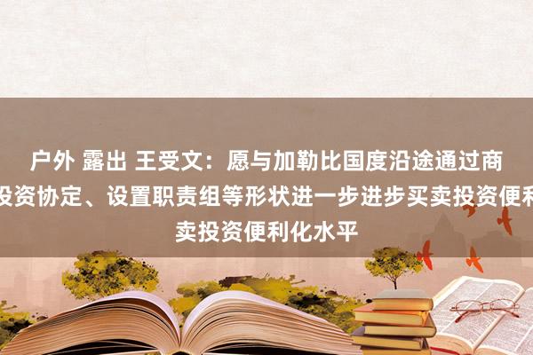 户外 露出 王受文：愿与加勒比国度沿途通过商签买卖投资协定、设置职责组等形状进一步进步买卖投资便利化水平