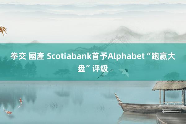 拳交 國產 Scotiabank首予Alphabet“跑赢大盘”评级