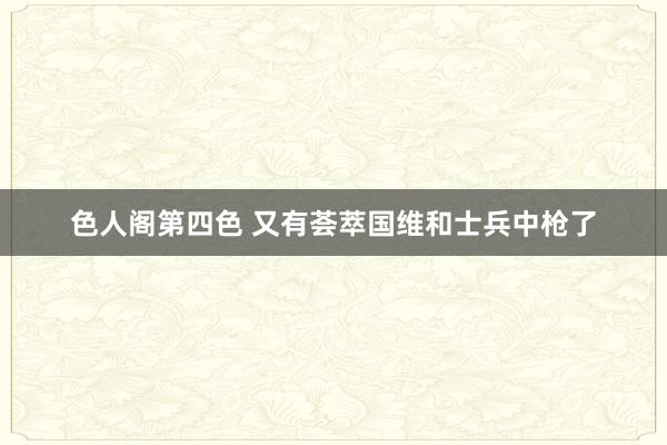 色人阁第四色 又有荟萃国维和士兵中枪了