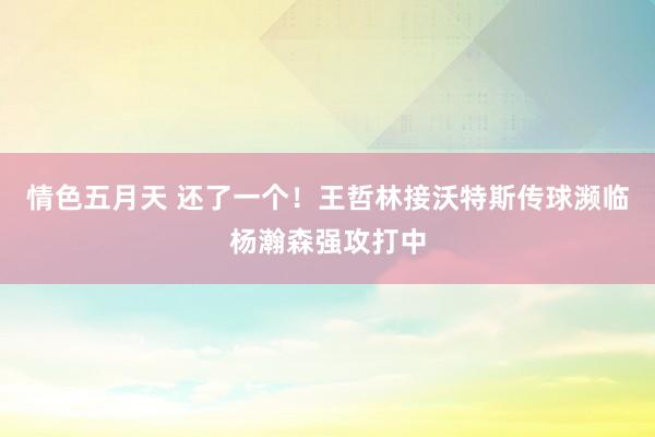 情色五月天 还了一个！王哲林接沃特斯传球濒临杨瀚森强攻打中