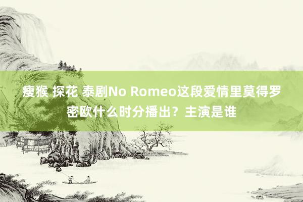 瘦猴 探花 泰剧No Romeo这段爱情里莫得罗密欧什么时分播出？主演是谁