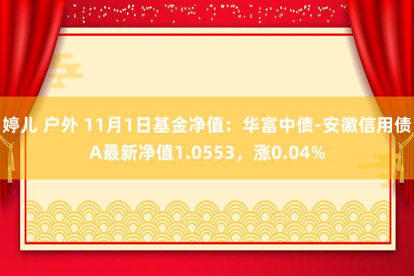 婷儿 户外 11月1日基金净值：华富中债-安徽信用债A最新净值1.0553，涨0.04%