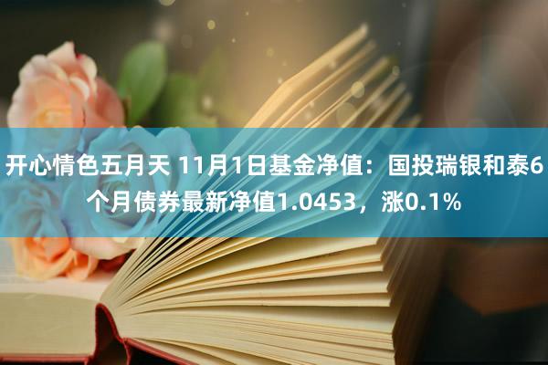 开心情色五月天 11月1日基金净值：国投瑞银和泰6个月债券最新净值1.0453，涨0.1%