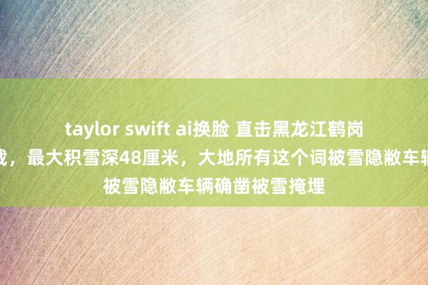 taylor swift ai换脸 直击黑龙江鹤岗降雪：已破记载，最大积雪深48厘米，大地所有这个词被雪隐敝车辆确凿被雪掩埋