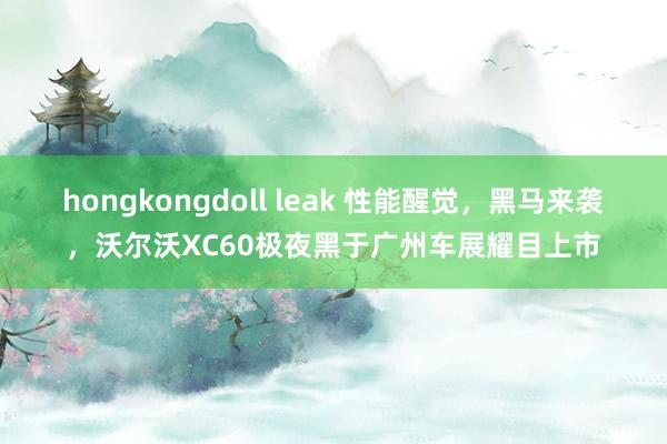 hongkongdoll leak 性能醒觉，黑马来袭，沃尔沃XC60极夜黑于广州车展耀目上市