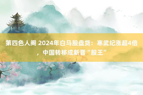 第四色人阁 2024年白马股盘货：寒武纪涨超4倍，中国转移成新晋“股王”