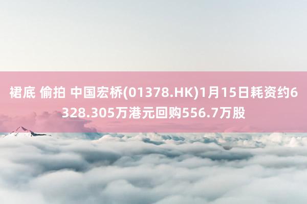 裙底 偷拍 中国宏桥(01378.HK)1月15日耗资约6328.305万港元回购556.7万股